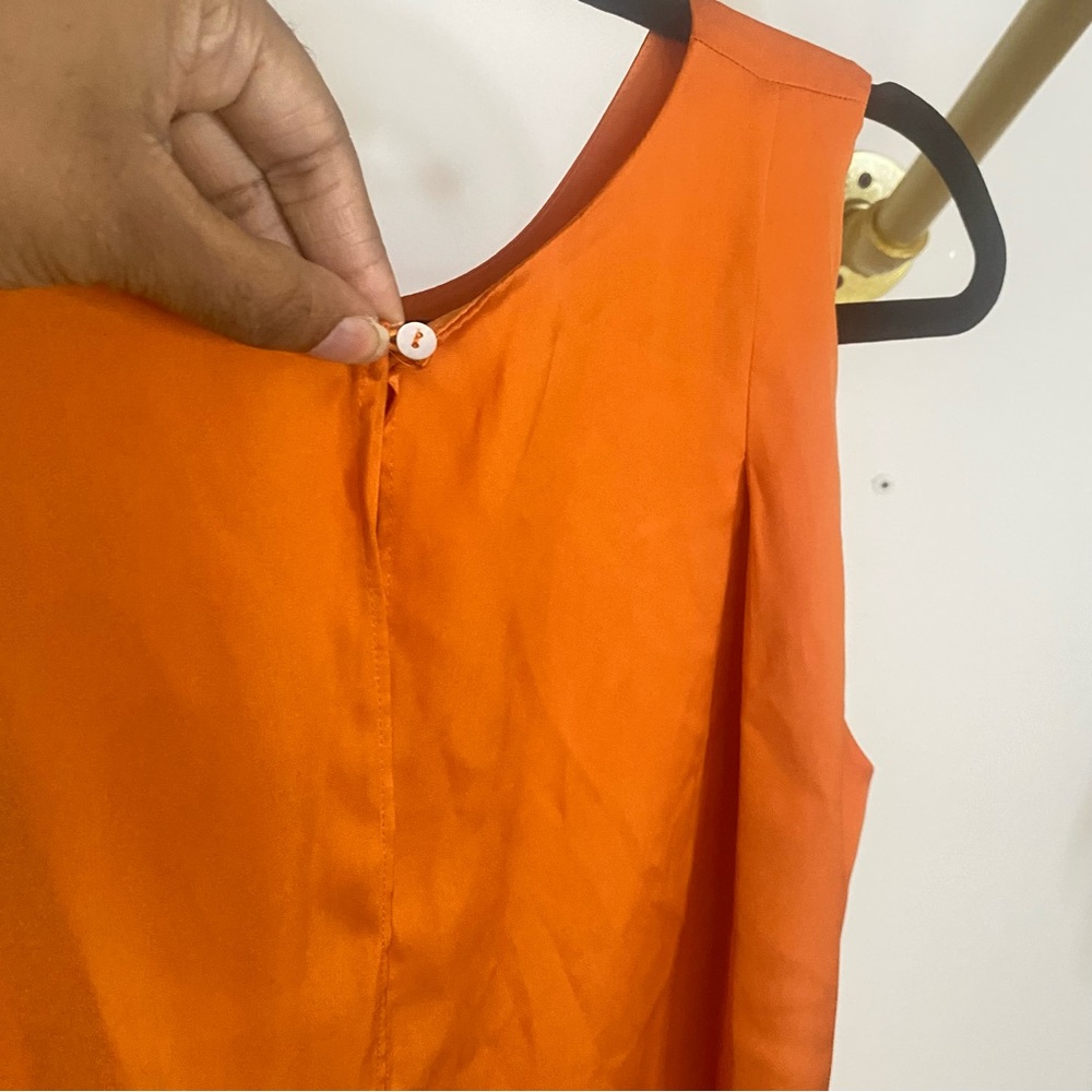 LAST CHANCE BEFORE DELETION MANGO - Orange Flowy Tank - size L - Picture 6 of 9